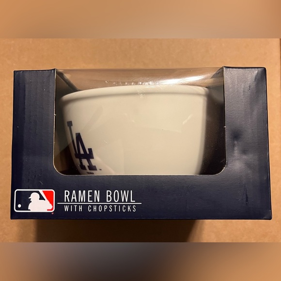 Los Angeles Dodgers Ramen Bowl With Chopsticks Set - NEW - Picture 5 of 9